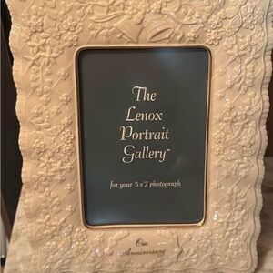 Lenox Cream Frame with Gold Floral Accents